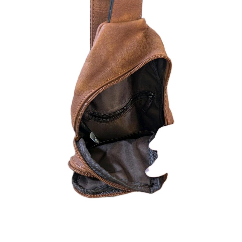 Masintor Brown Crossbody Bag - Picture 6 of 7